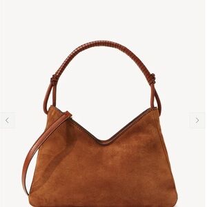 STAUD Valerie Suede small shoulder bag